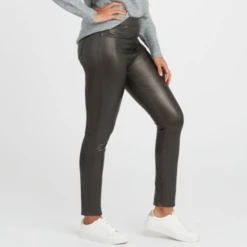 Leather Ankle Hose -Frau Unterwäsche Laden leatheranklebroek 20282rblack2